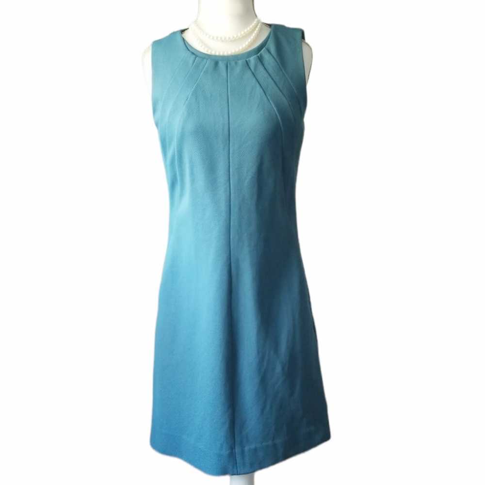 Diane Von Furstenberg Teal Blue Sleeveless Dress